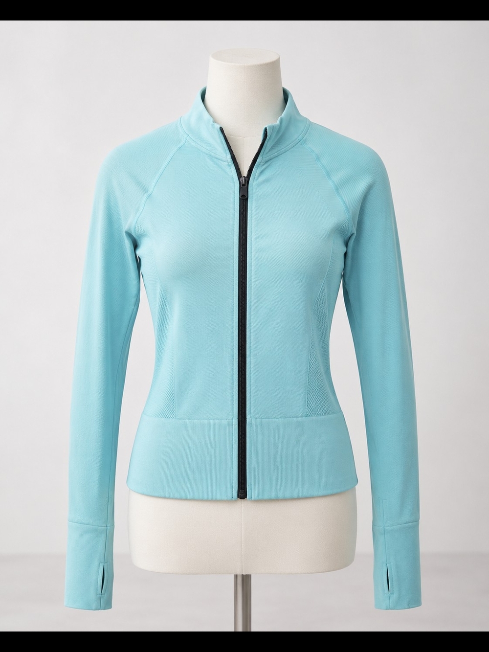 Light Blue Women's Active Zip-Up Jacket